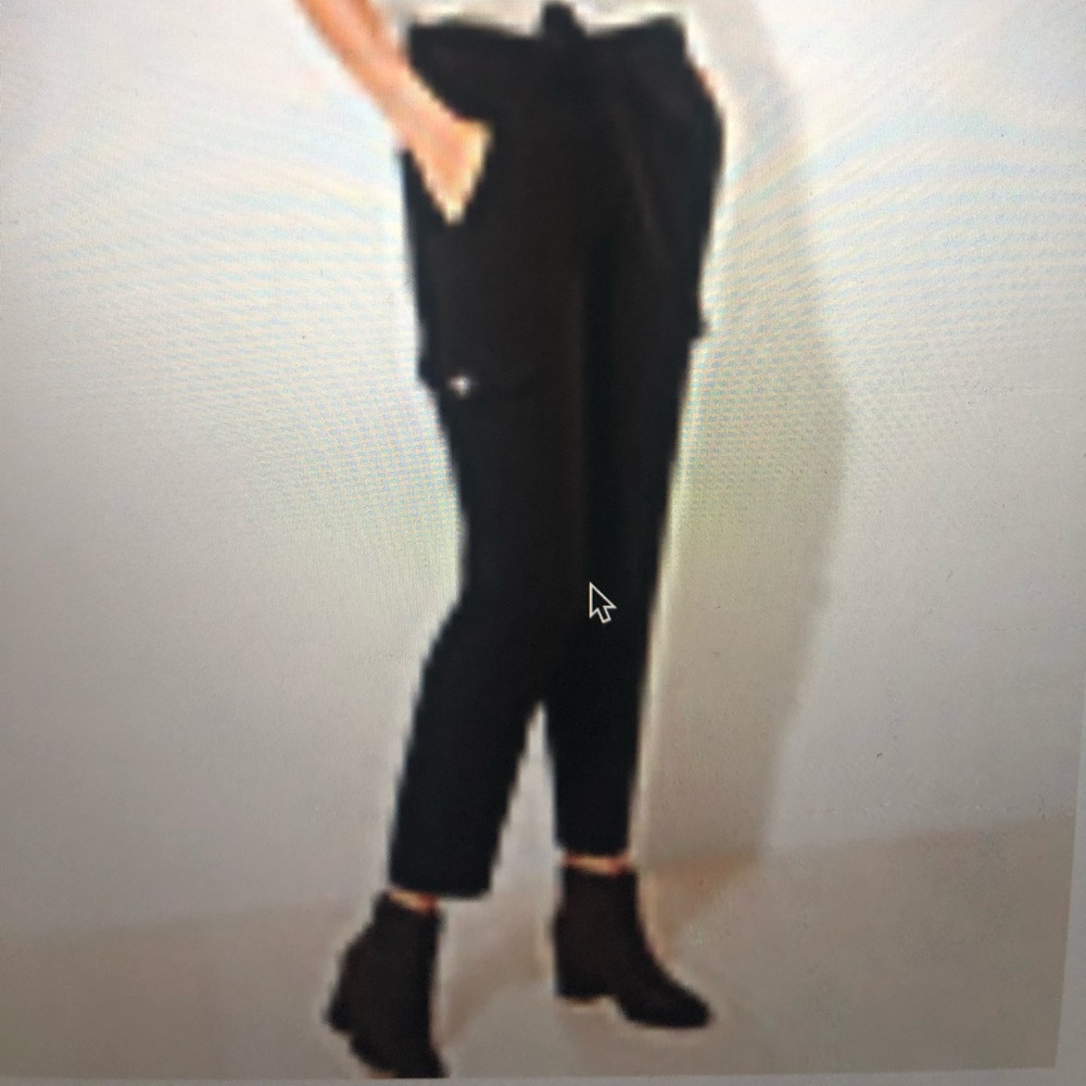 LOFT slim tie waist cargo pants